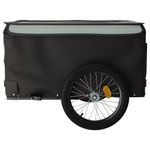 Sport si Outdoor - Ciclism - Accesorii pentru biciclete - Remorci biciclete - Remorca pentru biciclete, negru și gri, 45 kg, fier, mărime 134x69x59 cm - Infinity.ro