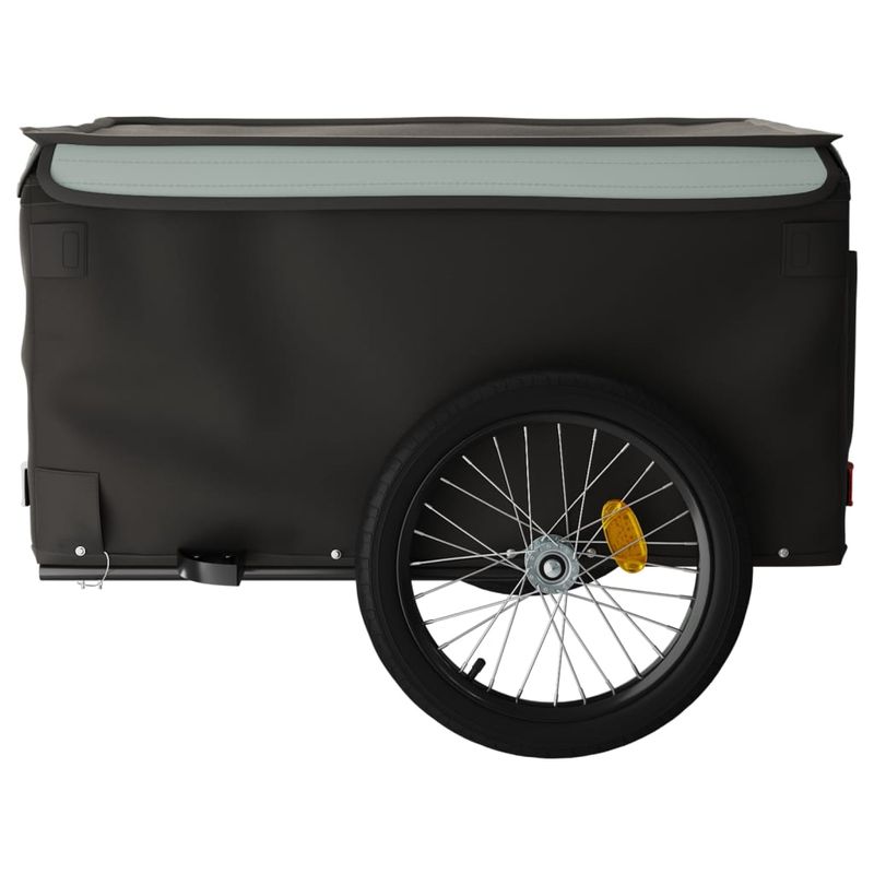 Sport si Outdoor - Ciclism - Accesorii pentru biciclete - Remorci biciclete - Remorca pentru biciclete, negru și gri, 45 kg, fier, mărime 134x69x59 cm - Infinity.ro