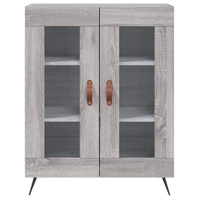 Casa si Gradina - Mobilier - Comode si corpuri - Comode - Dulap inalt, gri sonoma, 69,5x34x180 cm, lemn compozit - Infinity.ro