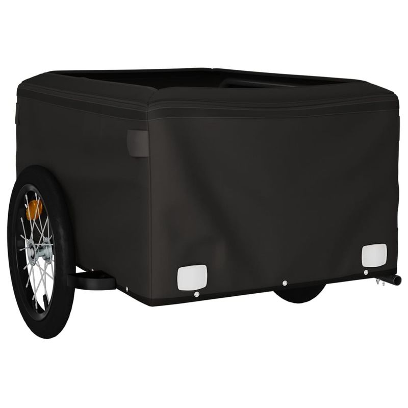 Sport si Outdoor - Ciclism - Accesorii pentru biciclete - Remorci biciclete - Remorca pentru biciclete, negru și galben, 45 kg, fier, mărime 124x62.5x52 cm - Infinity.ro