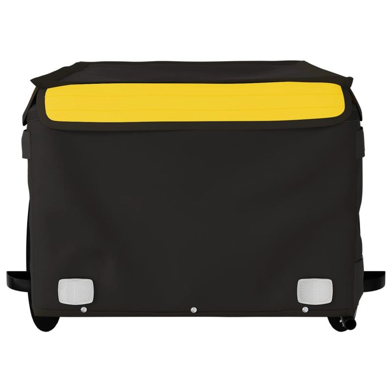 Sport si Outdoor - Ciclism - Accesorii pentru biciclete - Remorci biciclete - Remorca pentru biciclete, negru și galben, 45 kg, fier, mărime 124x62.5x52 cm - Infinity.ro