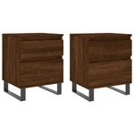 Casa si Gradina - Mobilier - Comode si corpuri - Noptiere - Noptiere, 2 buc., stejar maro, 40x35x50 cm, lemn compozit - Infinity.ro