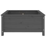 Casa si Gradina - Gradinarit si plante - Plante si ghivece - Ghivece si suporturi - Jardiniera de gradina, gri, 82,5x82,5x39 cm, lemn masiv pin - Infinity.ro