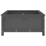 Casa si Gradina - Gradinarit si plante - Plante si ghivece - Ghivece si suporturi - Jardiniera de gradina, gri, 82,5x82,5x39 cm, lemn masiv pin - Infinity.ro