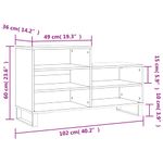 Casa si Gradina - Mobilier - Organizare si depozitare - Organizator incaltaminte - Pantofar, alb extralucios, 102x36x60 cm, lemn compozit - Infinity.ro
