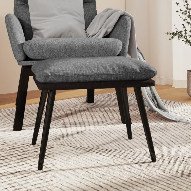 Casa si Gradina - Mobilier - Scaune si fotolii - Tabureti - Taburet, gri deschis, 45x29,5x35 cm, material textil - Infinity.ro