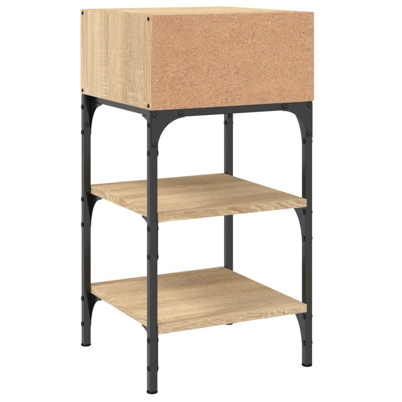 Casa si Gradina - Mobilier - Comode si corpuri - Noptiere - Noptiere, 2 buc., stejar sonoma, 35x34,5x70 cm, lemn compozit - Infinity.ro