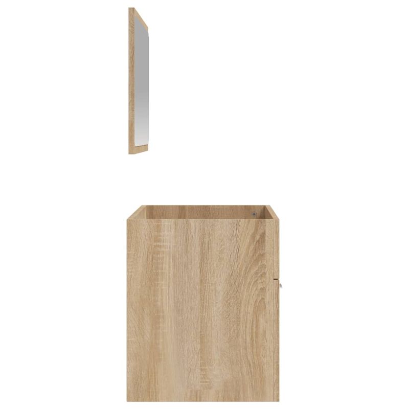 Casa si Gradina - Mobilier - Mobilier baie - Comode baie - Dulap de baie cu oglinda, stejar sonoma, lemn prelucrat - Infinity.ro