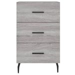 Casa si Gradina - Mobilier - Comode si corpuri - Noptiere - Noptiera, gri sonoma, 40x40x66 cm, lemn compozit - Infinity.ro