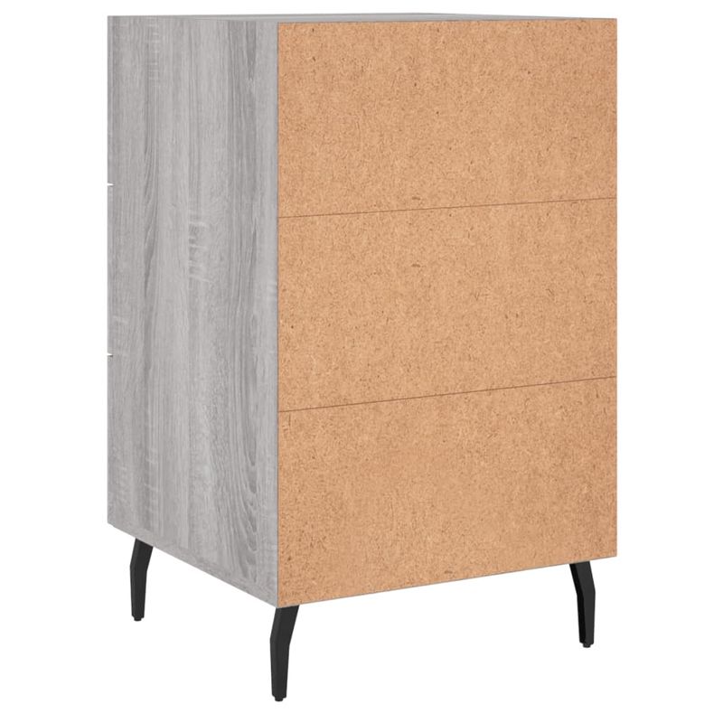 Casa si Gradina - Mobilier - Comode si corpuri - Noptiere - Noptiera, gri sonoma, 40x40x66 cm, lemn compozit - Infinity.ro