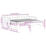 Casa si Gradina - Mobilier - Paturi si accesorii - Paturi - Pat de zi cu extensie si saltea, galben, 80x200 cm, catifea - Infinity.ro