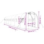 Casa si Gradina - Gradinarit si plante - Sere si solarii - Sera cu cadru din otel, alb, 24 m², 12x2x2 m - Infinity.ro
