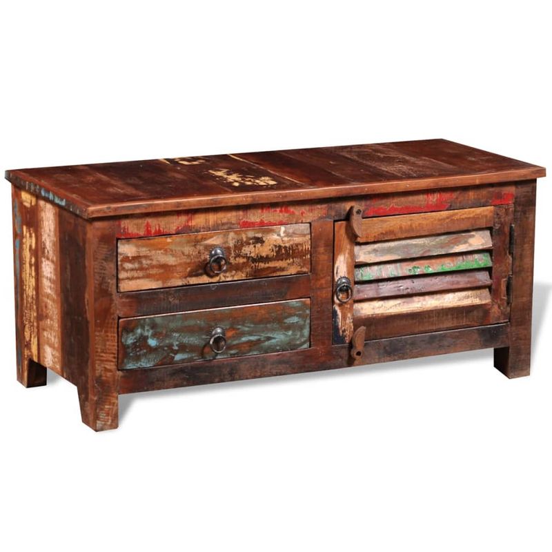 Casa si Gradina - Mobilier - Comode si corpuri - Comode - Comoda TV Hi-Fi, dulap lateral, lemn masiv reciclat - Infinity.ro