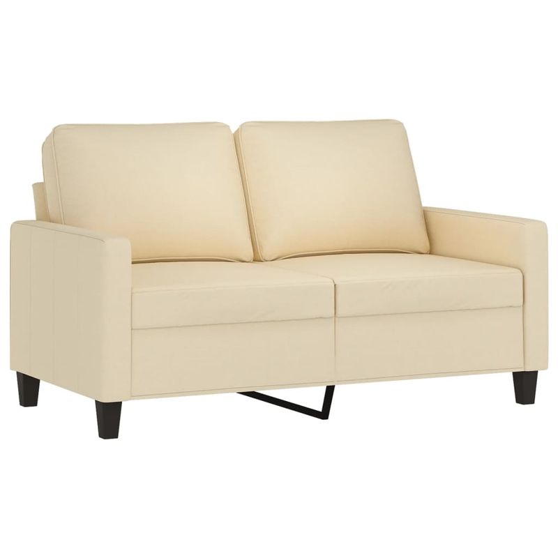 Casa si Gradina - Mobilier - Seturi de mobilier - Seturi living - Set de canapele cu perne, 2 piese, crem, textil - Infinity.ro