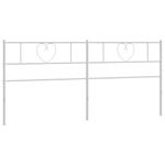 Casa si Gradina - Mobilier - Paturi si accesorii - Accesorii paturi - Tablie de pat metalica, alb, 200 cm - Infinity.ro