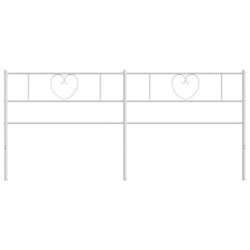 Casa si Gradina - Mobilier - Paturi si accesorii - Accesorii paturi - Tablie de pat metalica, alb, 200 cm - Infinity.ro