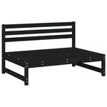 Casa si Gradina - Gradina si terasa - Mobilier exterior - Seturi mobila gradina - Set Set mobilier relaxare gradina 5 piese negru lemn masiv pin - Infinity.ro