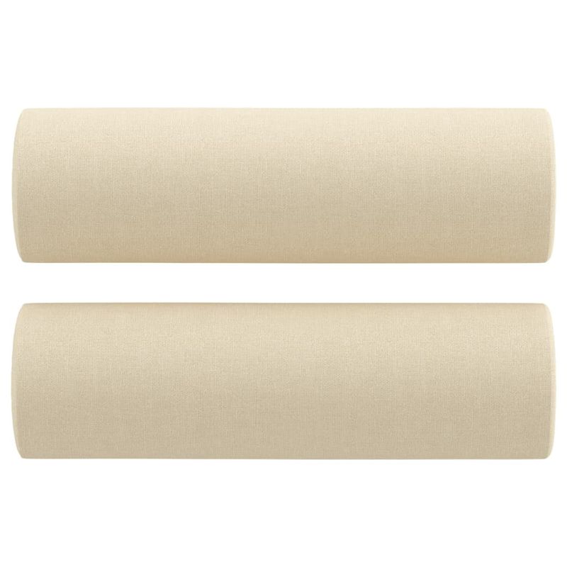 Casa si Gradina - Mobilier - Seturi de mobilier - Seturi living - Set de canapele cu perne, 2 piese, crem, material textil - Infinity.ro