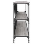 Casa si Gradina - Mobilier - Comode si corpuri - Console - Masa consola, gri sonoma, 200x30x75 cm lemn prelucrat si fier - Infinity.ro