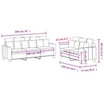 Casa si Gradina - Mobilier - Seturi de mobilier - Seturi living - Set de canapele cu perne, 2 piese, negru, textil - Infinity.ro