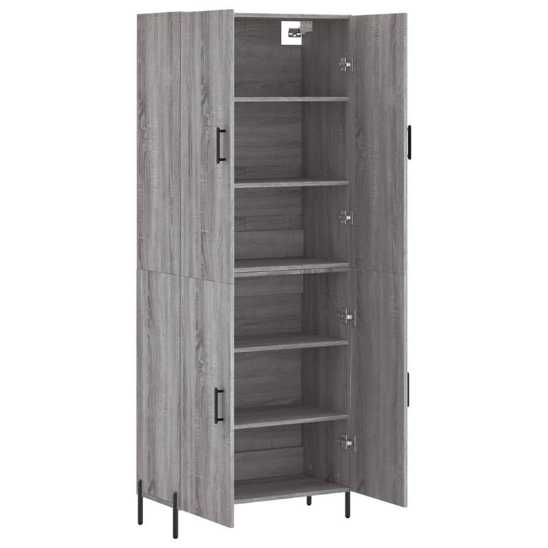 Casa si Gradina - Mobilier - Comode si corpuri - Comode - Dulap inalt, gri sonoma, 69,5x34x180 cm, lemn compozit - Infinity.ro
