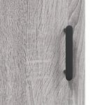 Casa si Gradina - Mobilier - Comode si corpuri - Comode - Dulap inalt, gri sonoma, 69,5x34x180 cm, lemn compozit - Infinity.ro