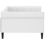 Casa si Gradina - Mobilier - Paturi si accesorii - Paturi - Pat de zi, alb, 100x200 cm, piele ecologica - Infinity.ro