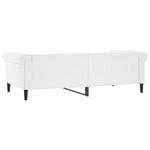 Casa si Gradina - Mobilier - Paturi si accesorii - Paturi - Pat de zi, alb, 100x200 cm, piele ecologica - Infinity.ro