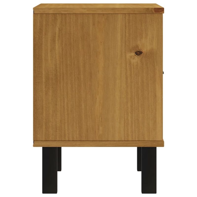 Casa si Gradina - Mobilier - Comode si corpuri - Noptiere - Noptiera FLAM, 40x35x50 cm, lemn masiv de pin - Infinity.ro