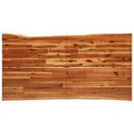 Casa si Gradina - Mobilier - Seturi de mobilier - Seturi mese si scaune - Set de masa din 3 piese, margini naturale, lemn masiv de acacia, lungime 160 cm - Infinity.ro