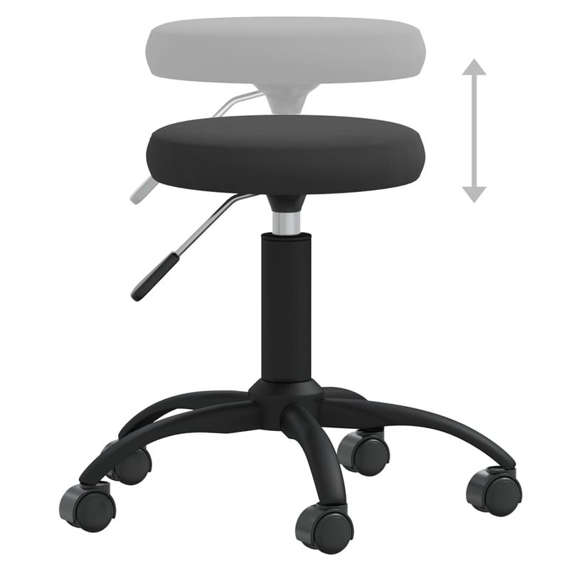 Casa si Gradina - Mobilier - Scaune si fotolii - Scaune - Scaun de birou pivotant, negru, catifea - Infinity.ro