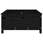 Casa si Gradina - Gradinarit si plante - Plante si ghivece - Ghivece si suporturi - Jardiniera de gradina, negru, 82,5x82,5x39 cm lemn masiv de pin - Infinity.ro