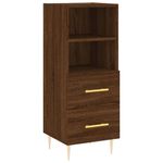 Casa si Gradina - Mobilier - Comode si corpuri - Comode - Dulap inalt, stejar maro, 34,5x34x180 cm, lemn prelucrat - Infinity.ro