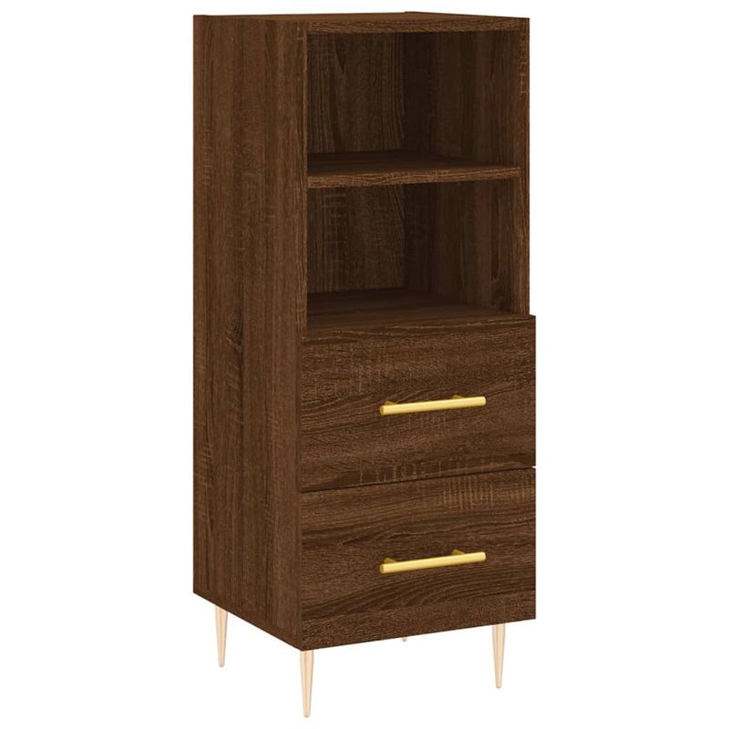 Casa si Gradina - Mobilier - Comode si corpuri - Comode - Dulap inalt, stejar maro, 34,5x34x180 cm, lemn prelucrat - Infinity.ro