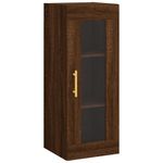 Casa si Gradina - Mobilier - Comode si corpuri - Comode - Dulap inalt, stejar maro, 34,5x34x180 cm, lemn prelucrat - Infinity.ro