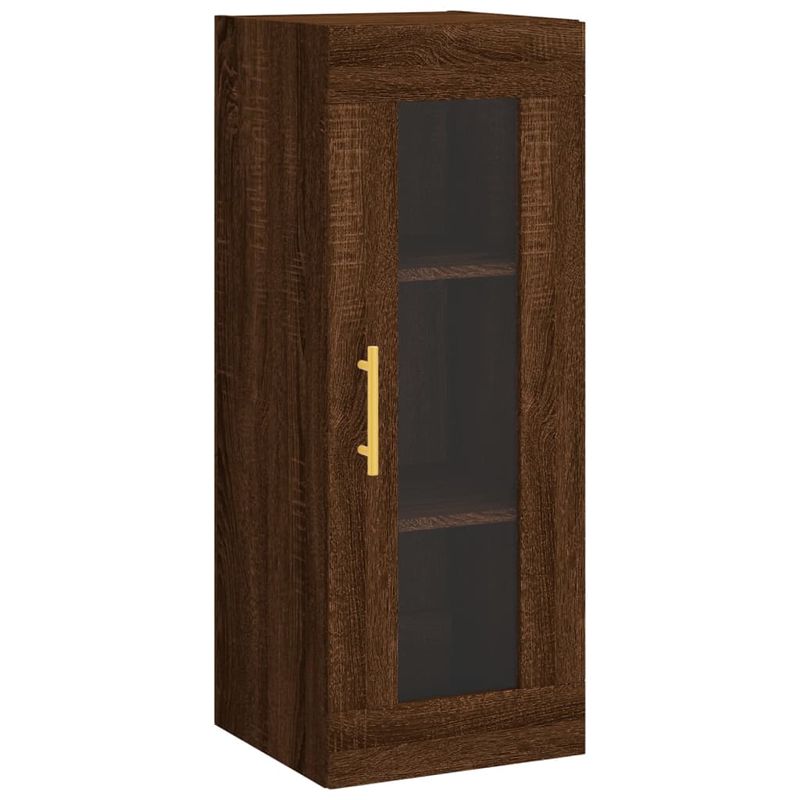 Casa si Gradina - Mobilier - Comode si corpuri - Comode - Dulap inalt, stejar maro, 34,5x34x180 cm, lemn prelucrat - Infinity.ro