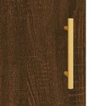 Casa si Gradina - Mobilier - Comode si corpuri - Comode - Dulap inalt, stejar maro, 34,5x34x180 cm, lemn prelucrat - Infinity.ro