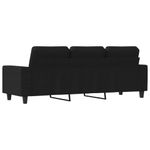 Casa si Gradina - Mobilier - Canapele si coltare - Canapele - Canapea cu 3 locuri, negru, 180 cm, material textil - Infinity.ro