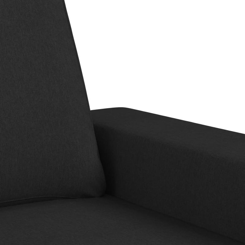 Casa si Gradina - Mobilier - Canapele si coltare - Canapele - Canapea cu 3 locuri, negru, 180 cm, material textil - Infinity.ro