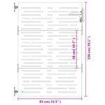 Casa si Gradina - Constructii - Usi interior, exterior si garaj - Usi garaj - Poarta pentru gradina, 85x150 cm, otel corten, dreptunghiuri - Infinity.ro