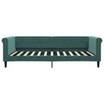 Casa si Gradina - Mobilier - Paturi si accesorii - Paturi - Pat de zi cu saltea, verde inchis, 100x200 cm, catifea - Infinity.ro