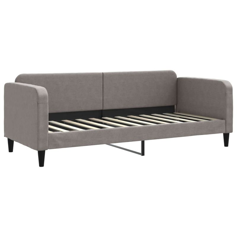 Casa si Gradina - Mobilier - Paturi si accesorii - Paturi - Pat de zi cu extensie, gri taupe, 80x200 cm, textil - Infinity.ro