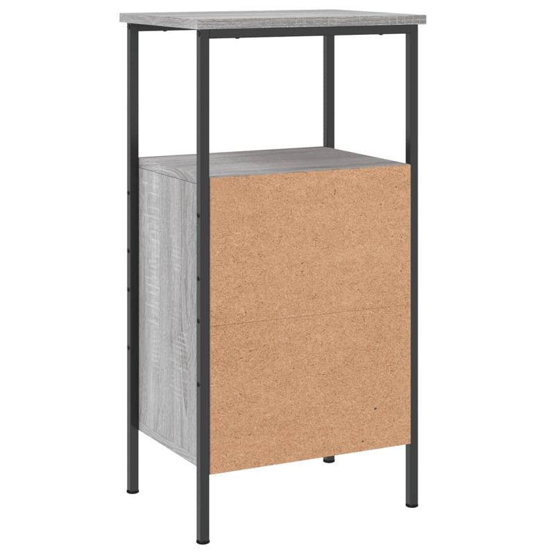 Casa si Gradina - Mobilier - Comode si corpuri - Noptiere - Noptiera, gri sonoma, 41x31x80 cm, lemn compozit - Infinity.ro