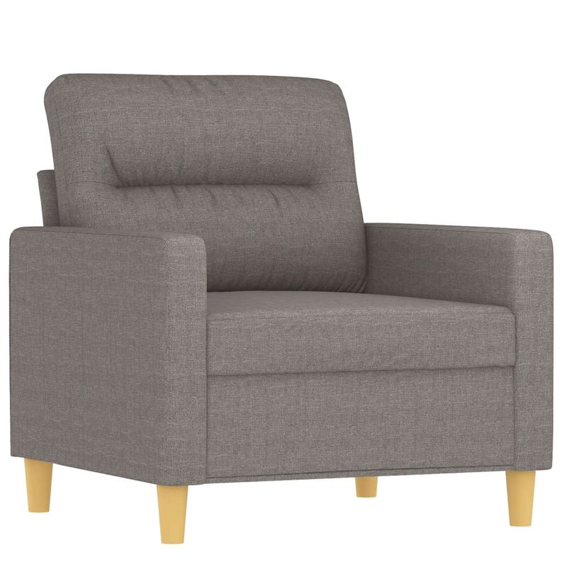 Casa si Gradina - Mobilier - Seturi de mobilier - Seturi living - Set de canapele cu perne, 3 piese, gri taupe, textil - Infinity.ro