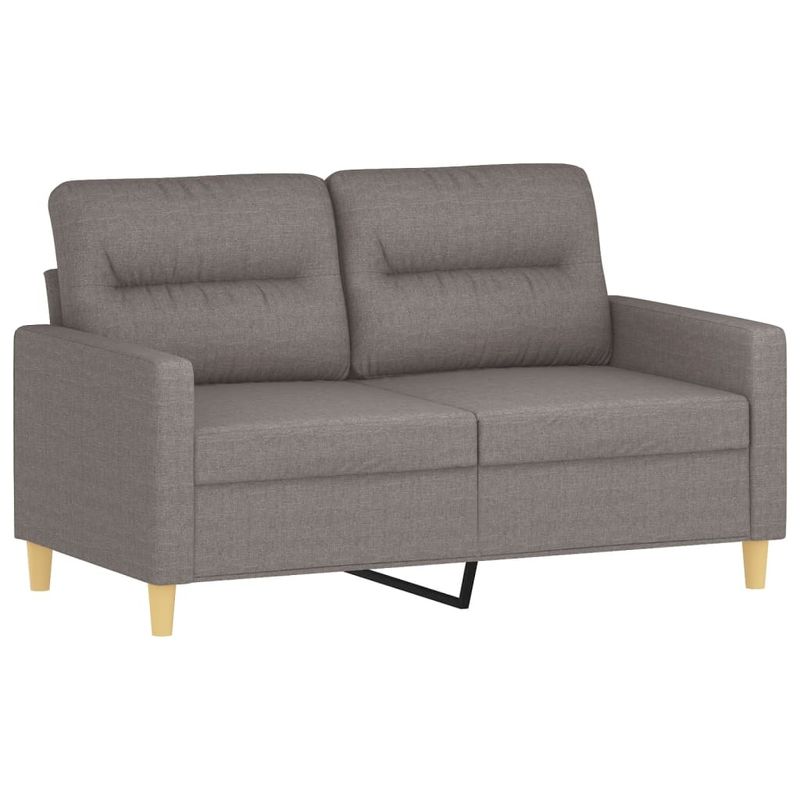 Casa si Gradina - Mobilier - Seturi de mobilier - Seturi living - Set de canapele cu perne, 3 piese, gri taupe, textil - Infinity.ro