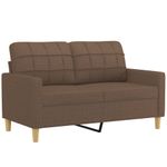 Casa si Gradina - Mobilier - Seturi de mobilier - Seturi living - Set de canapele cu perne, 2 piese, maro, textil - Infinity.ro