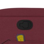 Ingrijire personala si Cosmetice - Sanatate si wellness - Articole wellness - Fotolii de masaj - Fotoliu rabatabil de masaj cu ridicare, rosu vin, textil - Infinity.ro