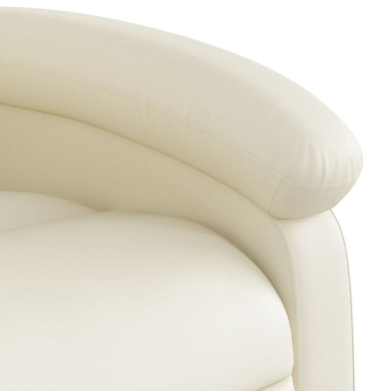 Casa si Gradina - Mobilier - Scaune si fotolii - Fotolii - Fotoliu rabatabil cu ridicare, crem, piele ecologica - Infinity.ro