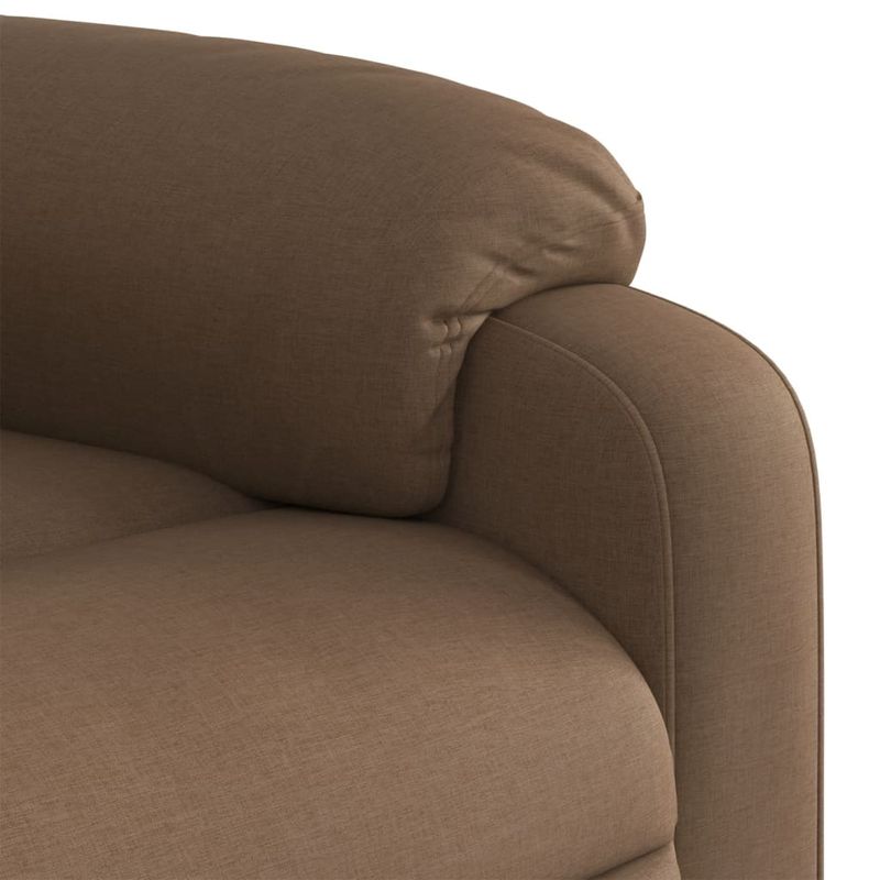 Casa si Gradina - Mobilier - Scaune si fotolii - Fotolii - Fotoliu rabatabil cu ridicare pe verticala, maro, textil - Infinity.ro