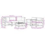 Casa si Gradina - Gradina si terasa - Mobilier exterior - Seturi mobila gradina - Set mobilier relaxare de gradina & perne 6 piese lemn masiv pin - Infinity.ro